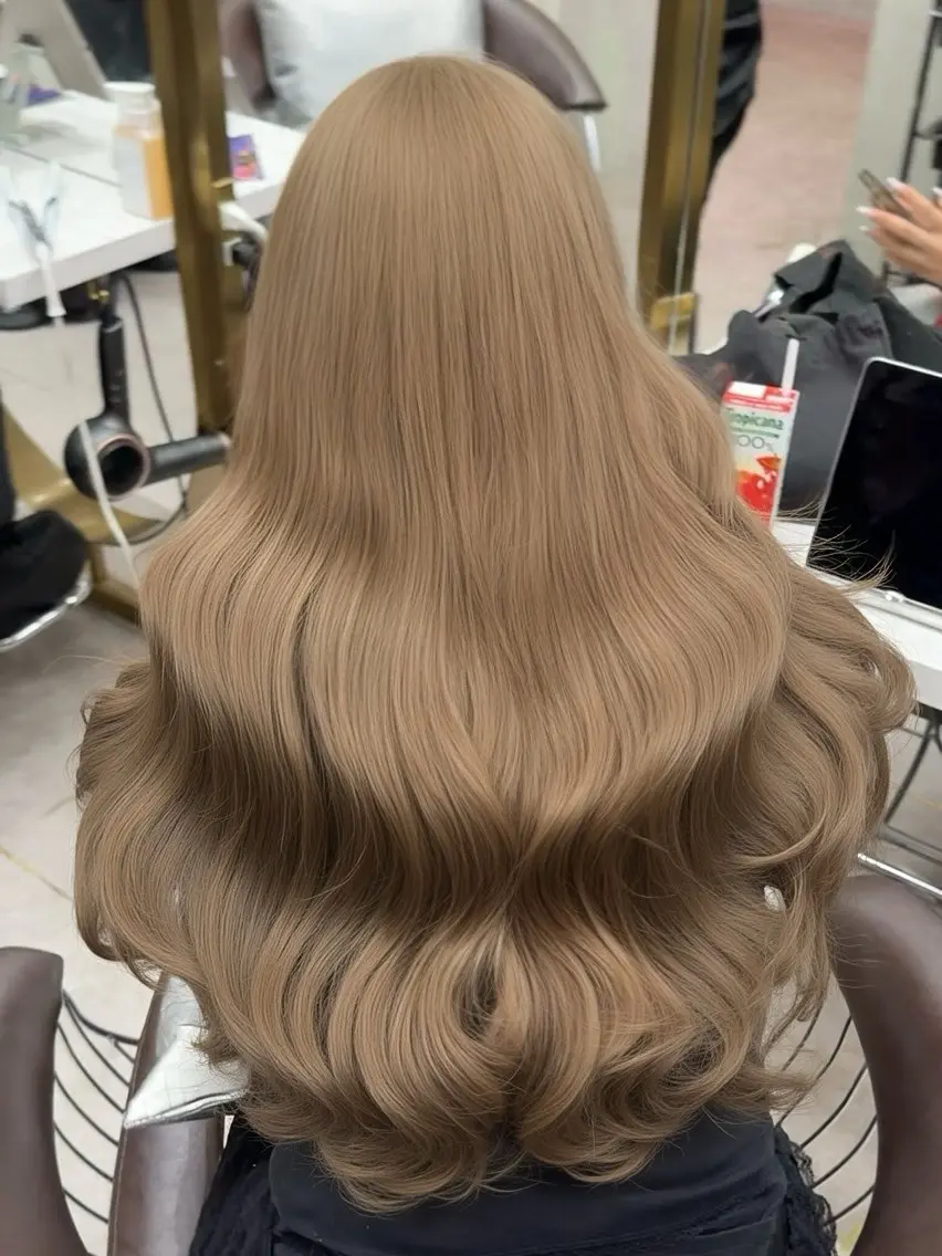 ロング カラー カット ヘアカラー トリートメント レイヤーダブルカラー KYONのヘアスタイル