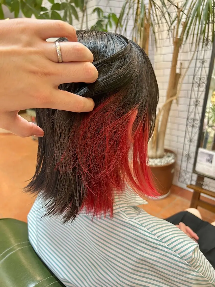 ショート カラー ヘアカラー トリートメント 石井 佑樹のヘアスタイル
