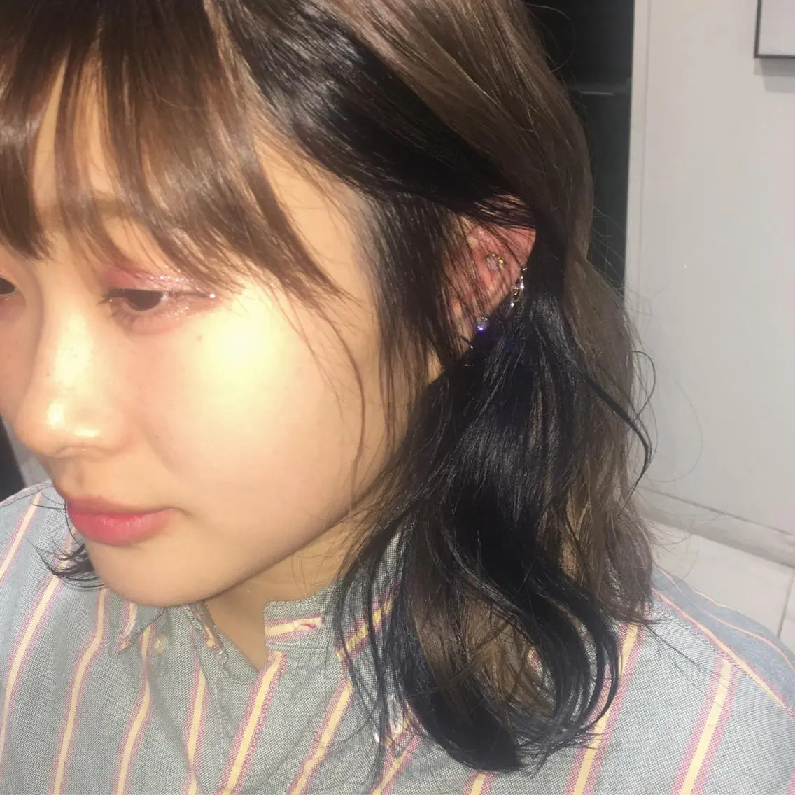 ミディアム カラー ヘアカラー トリートメント 荒木 依莉亜のヘアスタイル
