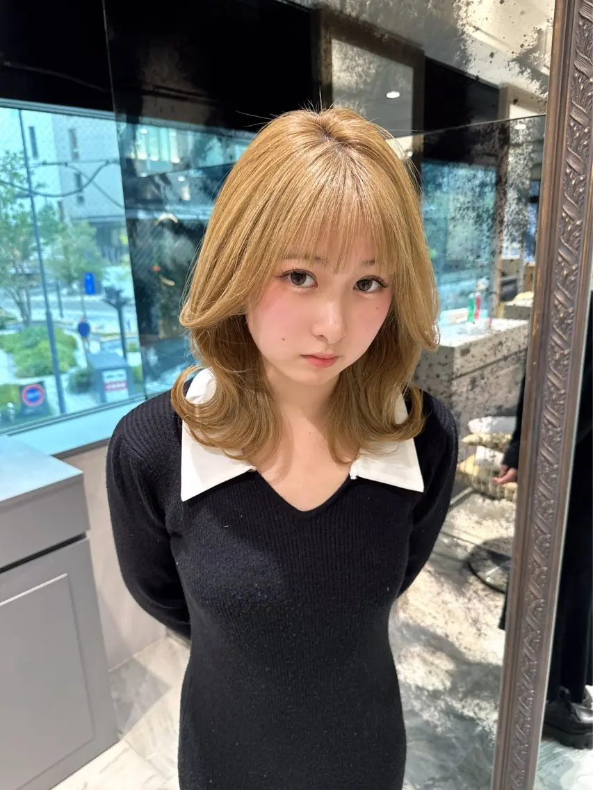 【今だけ❗️】ブリーチリタッチ+オンカラー+保湿ケアの写真