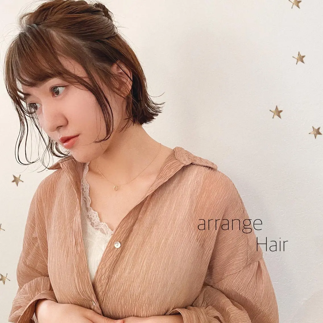 ショート ヘアアレンジ ヘアセット 市川 千夏のヘアスタイル