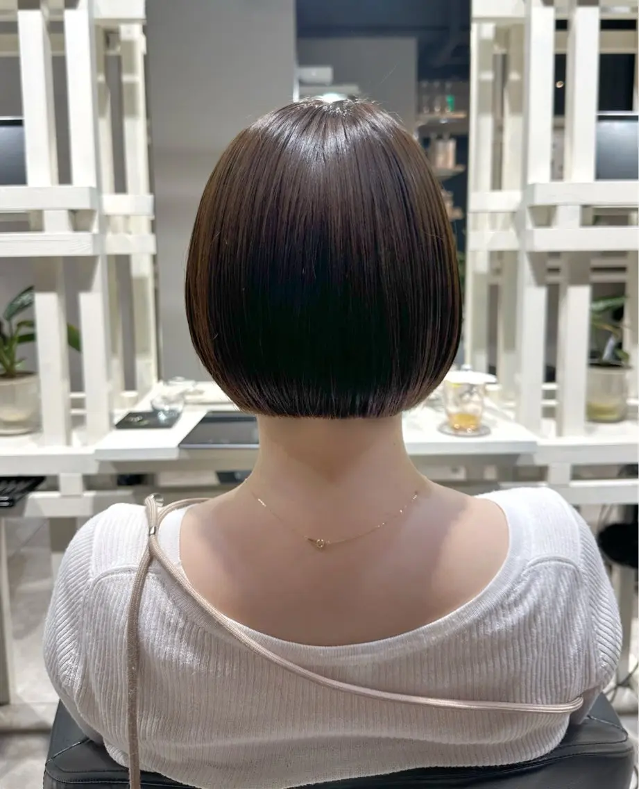 ショート カラー カット ヘアカラー トリートメント 透明感カラー/ボブ /佐藤伶のヘアスタイル
