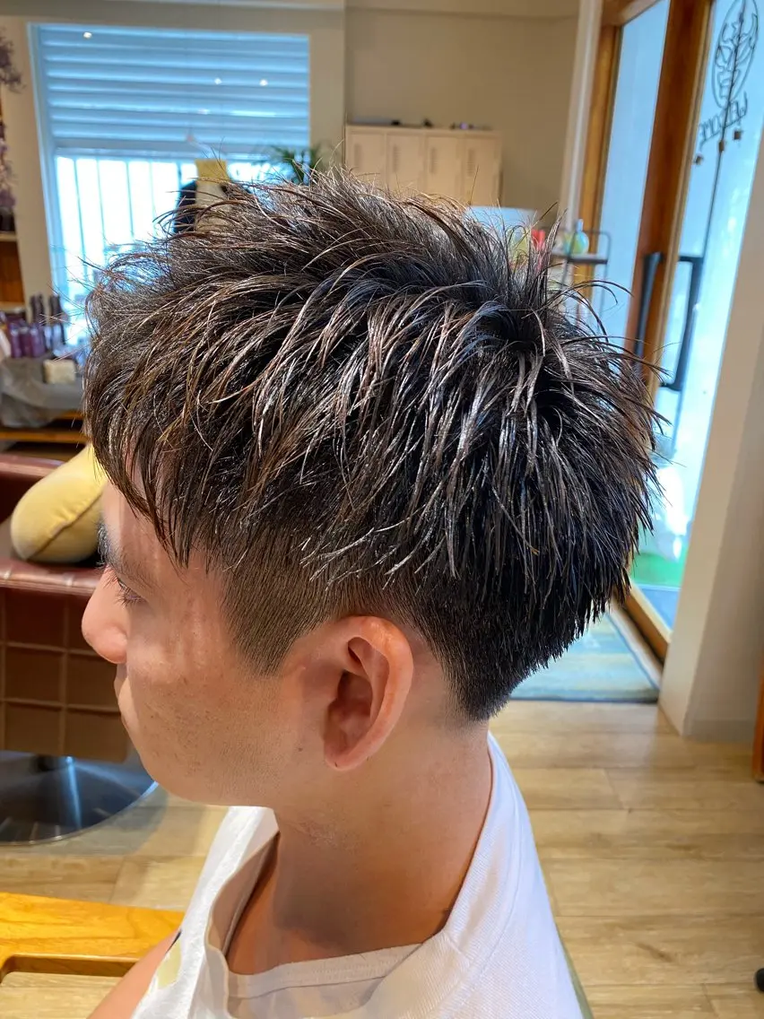 ショート メンズ カット 縮毛矯正 トリートメント 艶美髪マスター 店長✂︎YUKKEのヘアスタイル