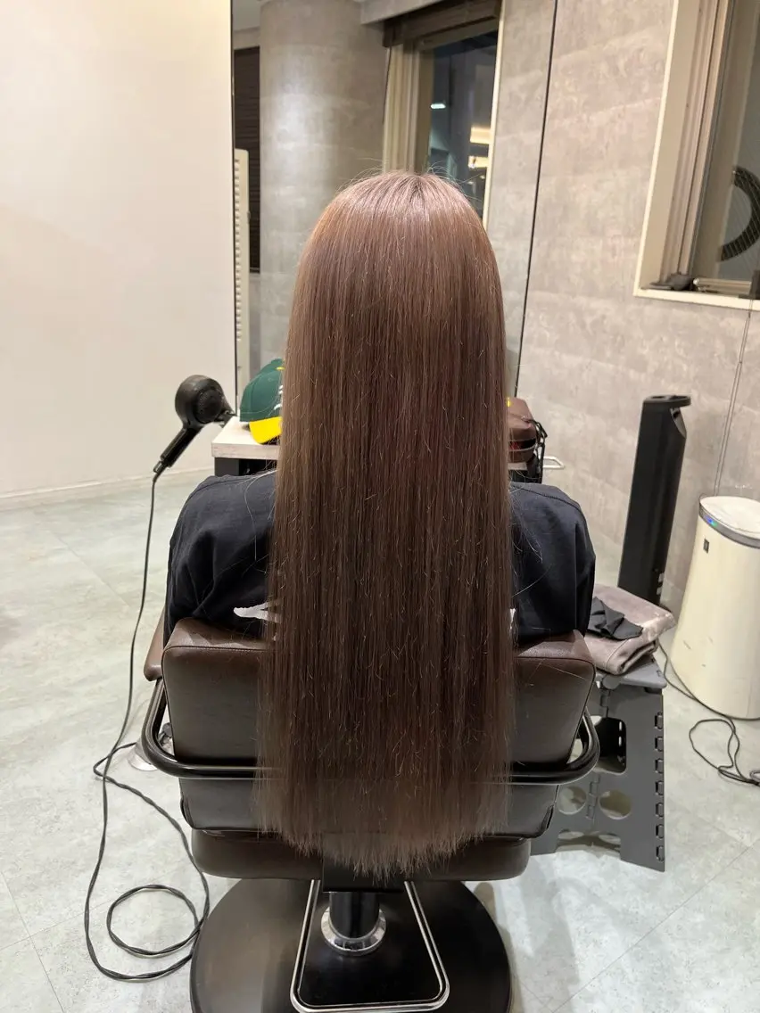 ロング カラー グレージュ ロング ケアブリーチ🌟 ♢WATARU♢のヘアスタイル