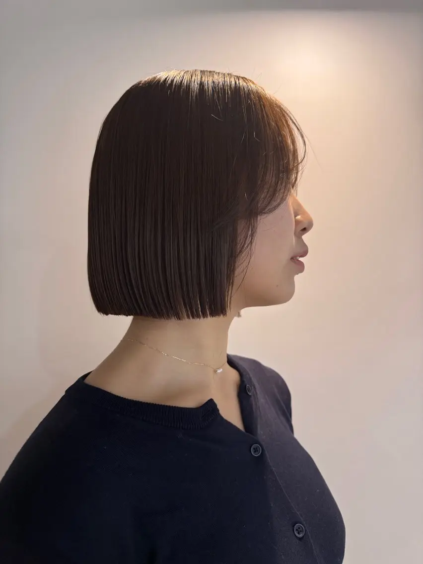 ショート カラー カット saki|大名 パーマ|ハイトーンのヘアスタイル