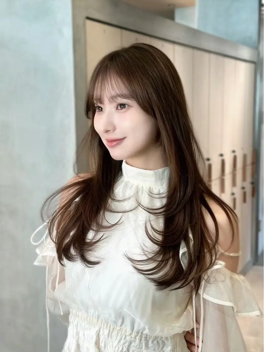 ロング Ruri縮毛矯正 酸性ストレートのヘアスタイル