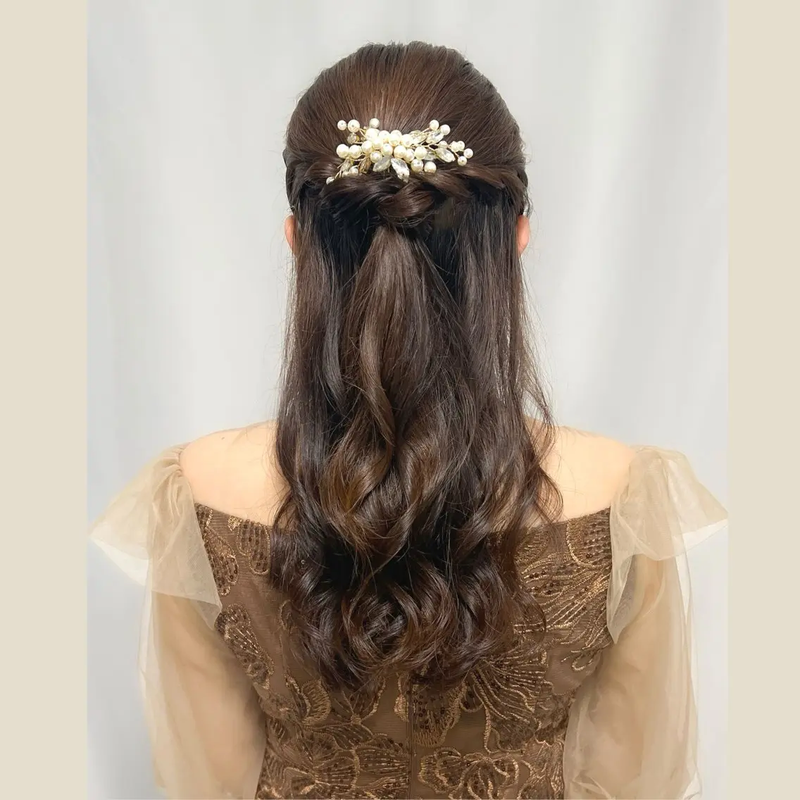 ヘアアレンジ ハーフアップ ヘアセット 川崎ヘアメイク🪞 CHATEAUのヘアスタイル