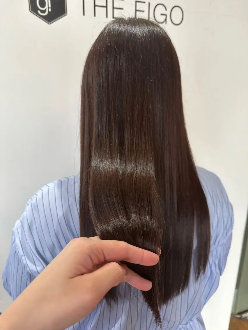 ロング カラー カット ヘアカラー トリートメント いまじゅく あおいのヘアスタイル