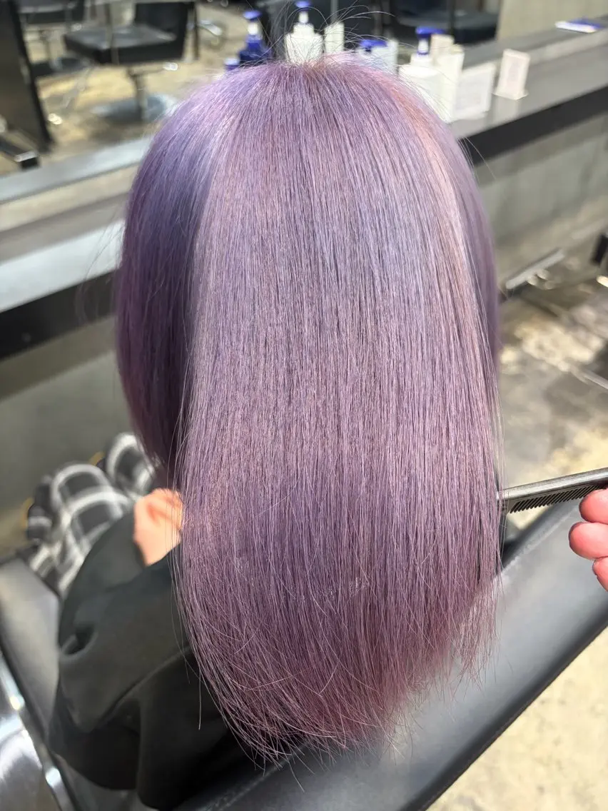 ミディアム カラー ブリーチ 透明感カラー T  O Yのヘアスタイル