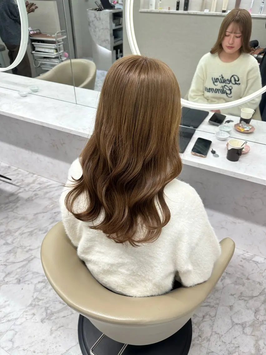 ミディアム ヘアカラー PINQ byangelicaのヘアスタイル