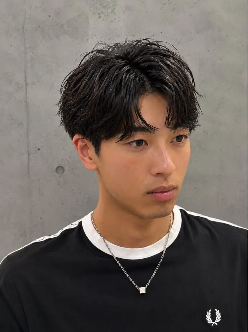 ショート メンズ カット パーマ 朝3分で決まる kouta🪽のヘアスタイル