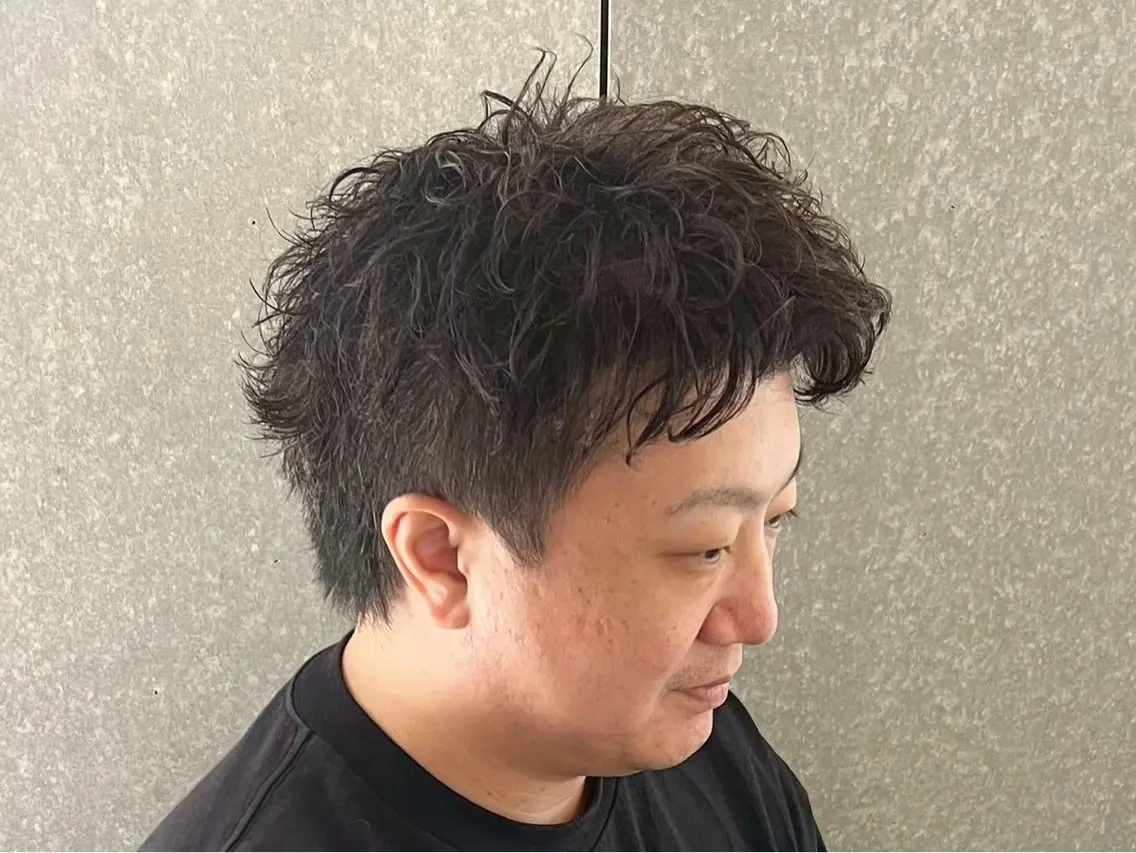 ショート パーマ メンズ 朝ラクパーマ 【SENA】のヘアスタイル