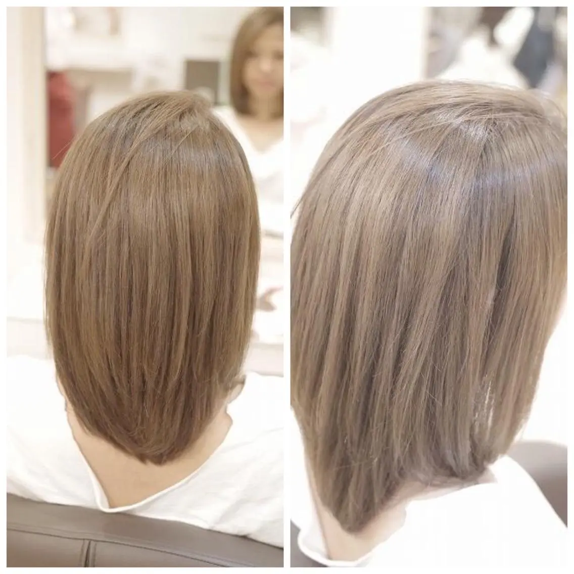 ミディアム カラー アッシュ ⚪︎ YUNAのヘアスタイル