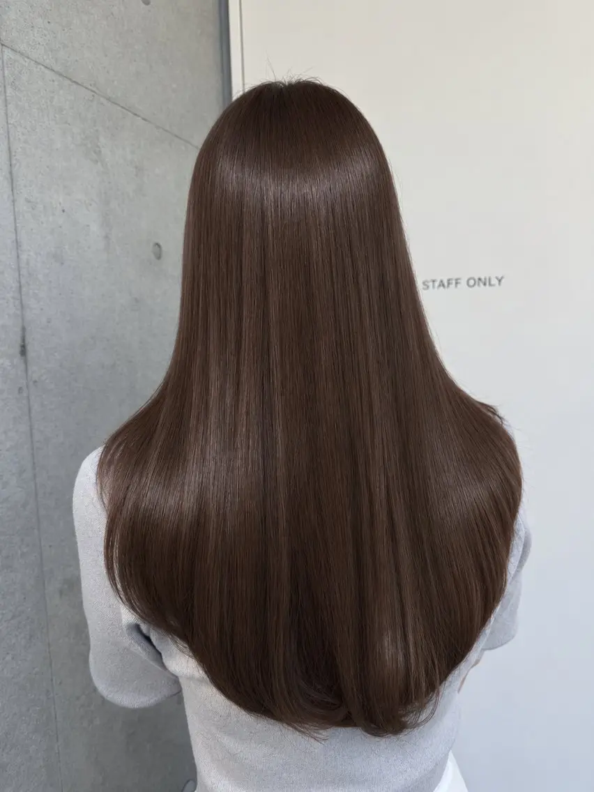 《艶ブラウンカラーにしたい方》🤎艶カラー+4stepトリートメント🤎の写真