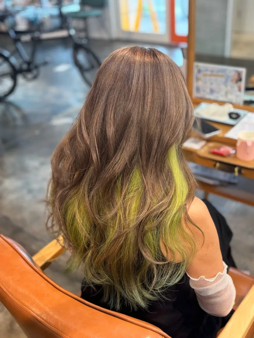 ロング カラー ブリーチ デザインカラー ヘアカラー 🍒KAHOE🍒 Rooohairのヘアスタイル