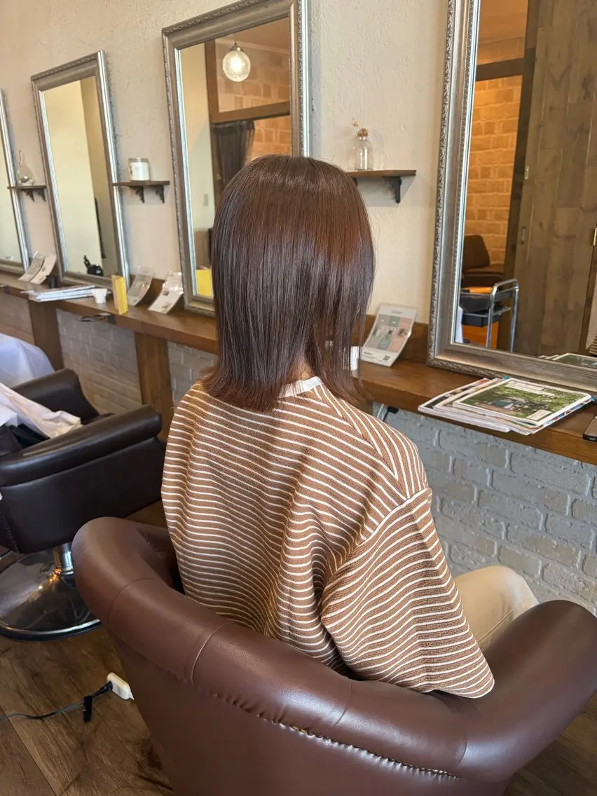 ミディアム カット 肥田 夕蘭のヘアスタイル