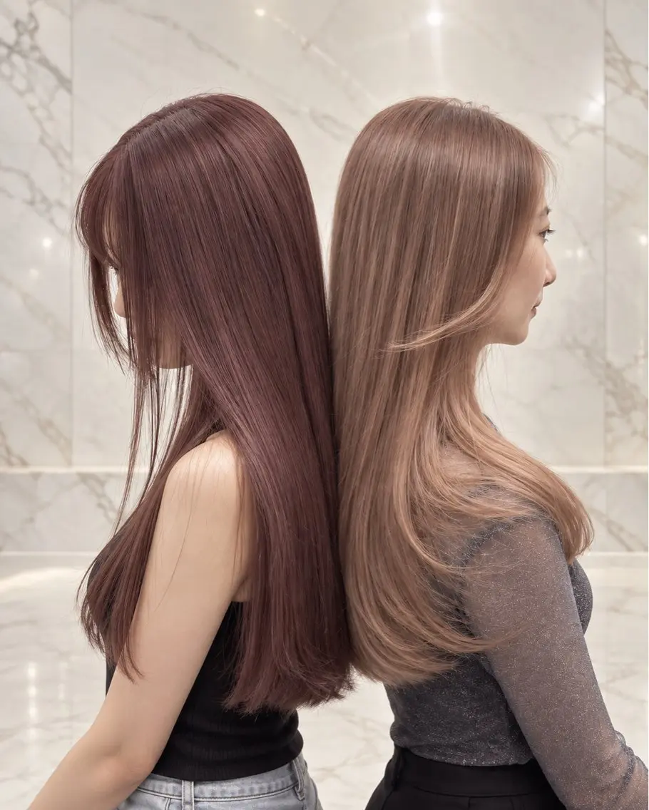 ロング カラー カット ヘアカラー トリートメント ★目黒★/ 髪質改善/美髪矯正のヘアスタイル