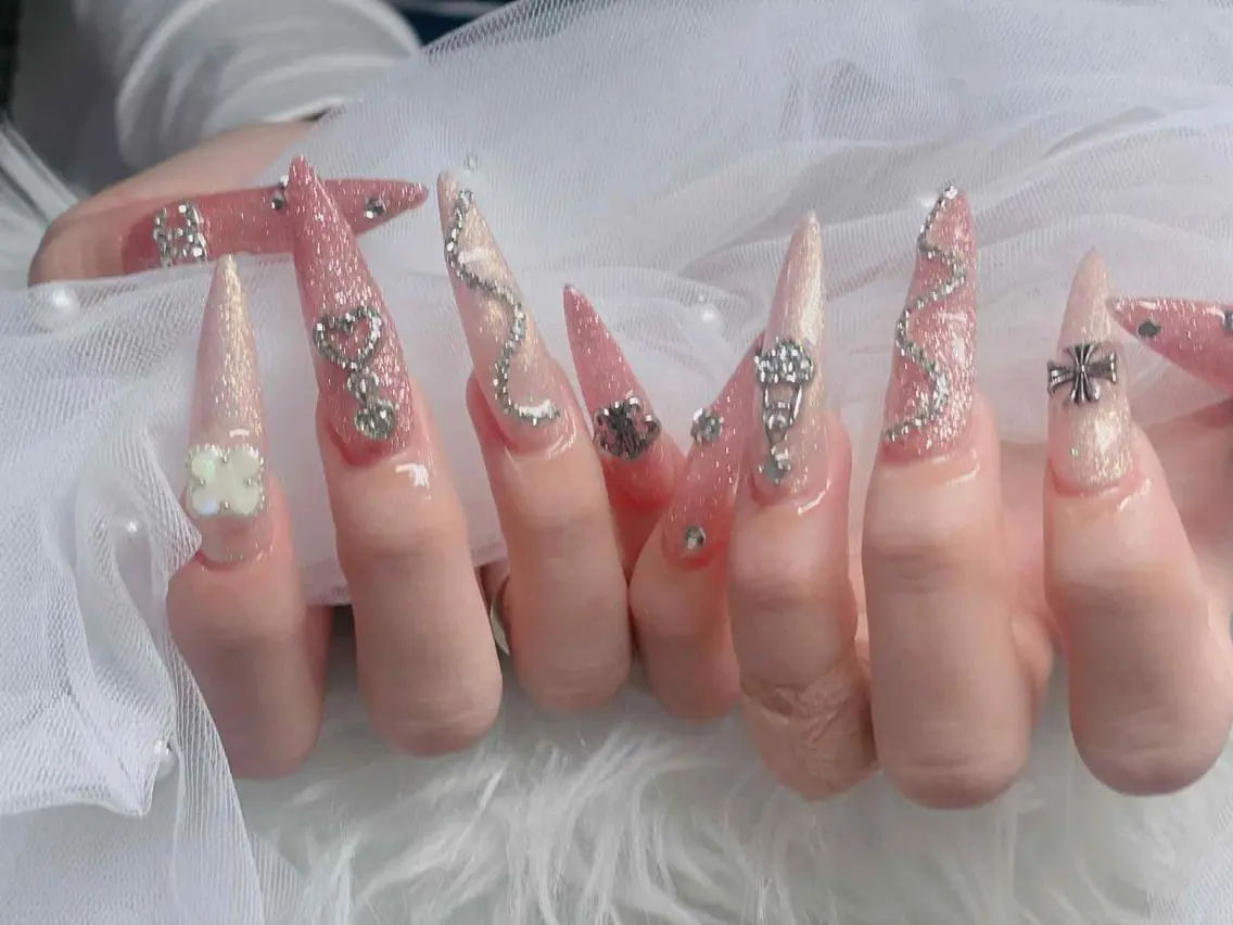 ネイル フレンチネイル ジェルネイル ハロウィン 韓国ネイル マグネットネイル ハンドネイル H.baby Nail Salonのネイルデザイン