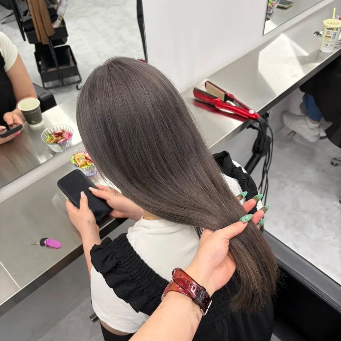 カラー 透明感カラꕀ꙳ 𝐤𝐢𝐤𝐤𝐚のヘアスタイル