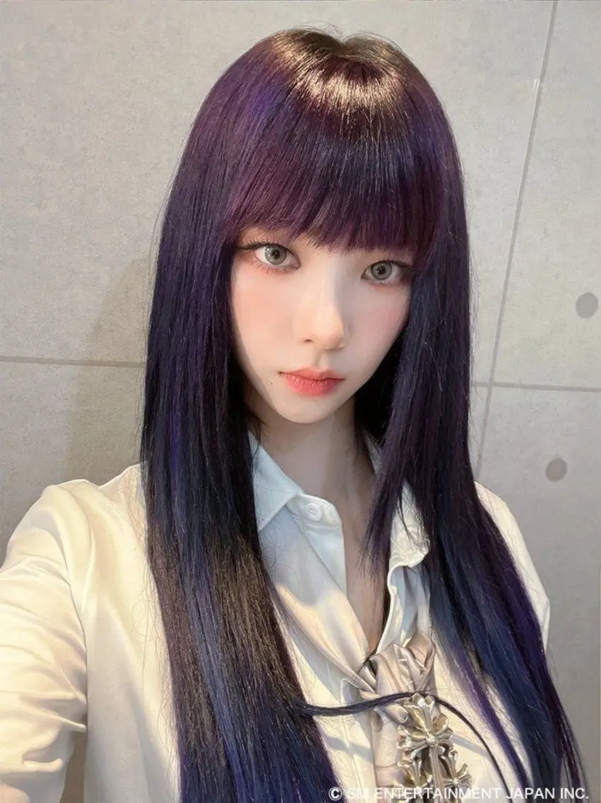 ロング カラー ブリーチ ケアブリーチ 透明感カラー ダブルカラー ブリーチなしカラー ヘアカラー トリートメント nonoka オリーブ/レイヤーのヘアスタイル