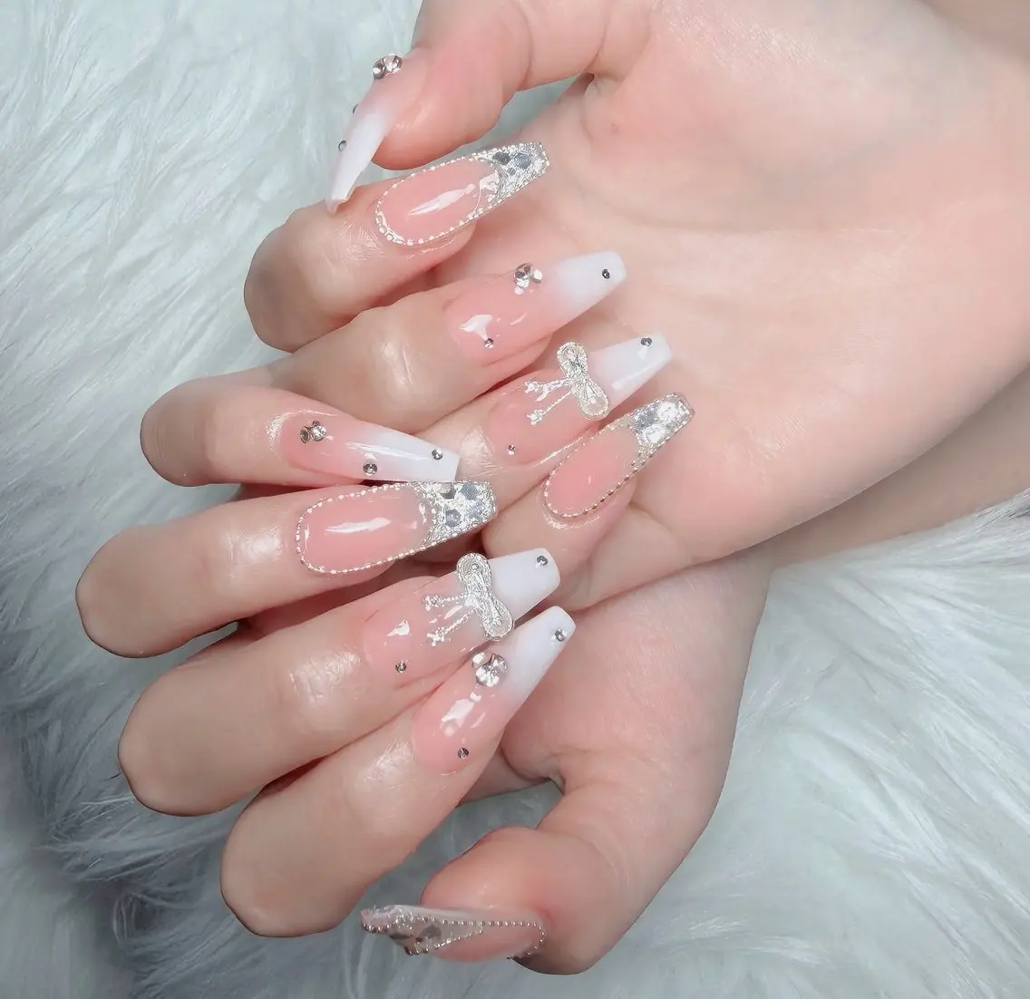 ネイル アートネイル フレンチネイル ジェルネイル 韓国ネイル マグネットネイル ハンドネイル Lenie Nail Okuboのネイルデザイン