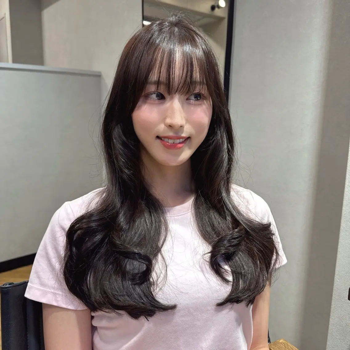 ロング カラー カット ヘアカラー トリートメント Rena/韓国 /ワンホンヘアのヘアスタイル