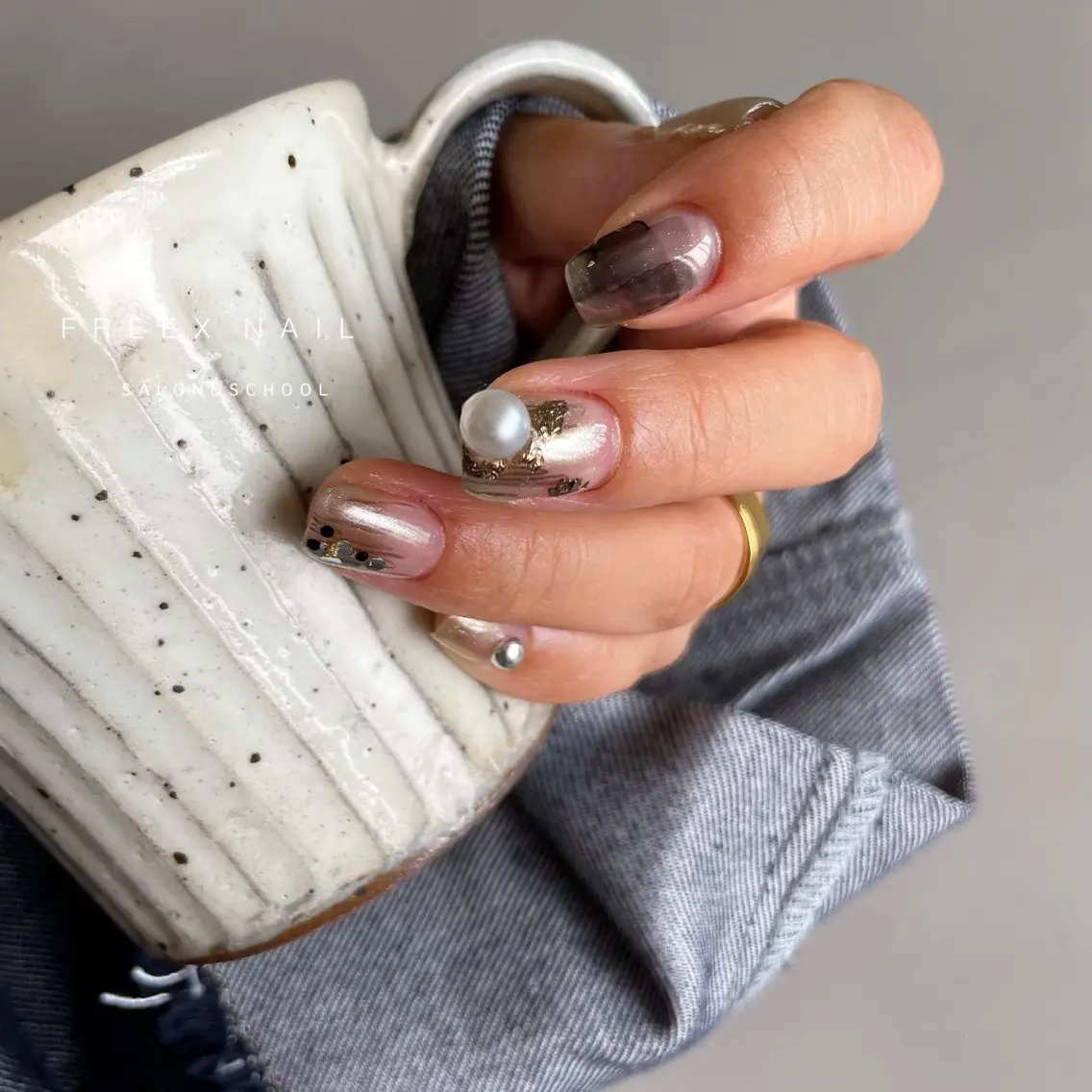 ネイル ニュアンスネイル ハンドネイル ハンドケア freex nail /ニュアンス/個性派のネイルデザイン