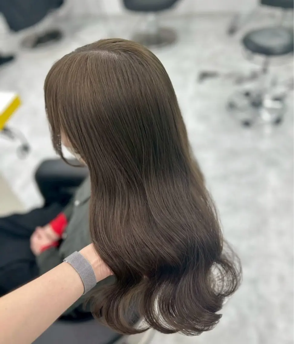カラー カット ヘアカラー 透明感🫧韓国 🫧hana🫧のヘアスタイル