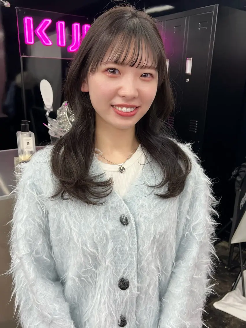 セミロング カラー haruka /透明感カラーのヘアスタイル