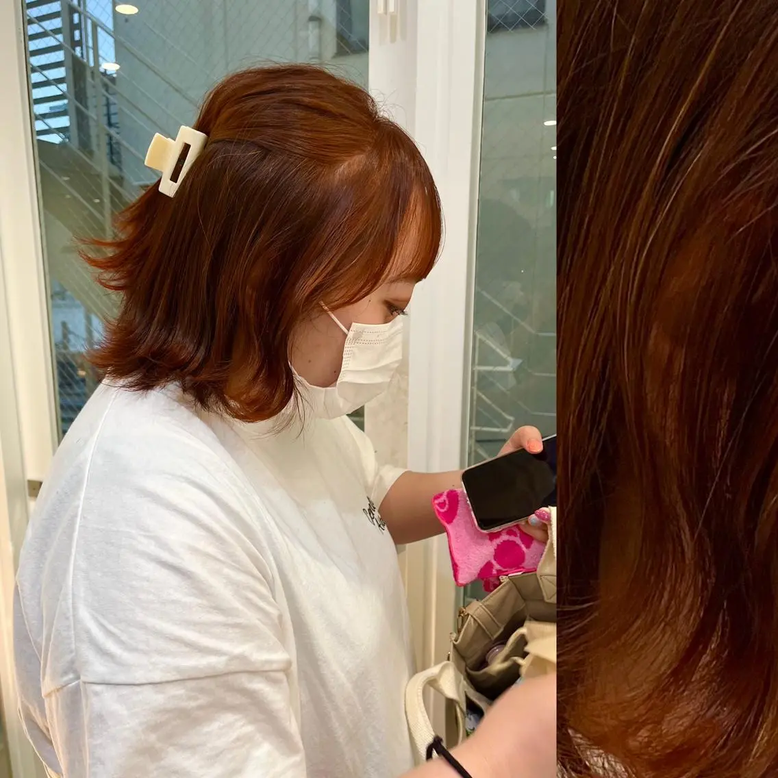 ショート カラー ヘアアレンジ ベージュカラー ブリーチ ブラウンカラー ケアブリーチ カシス stylist ◎RUKI.のヘアスタイル