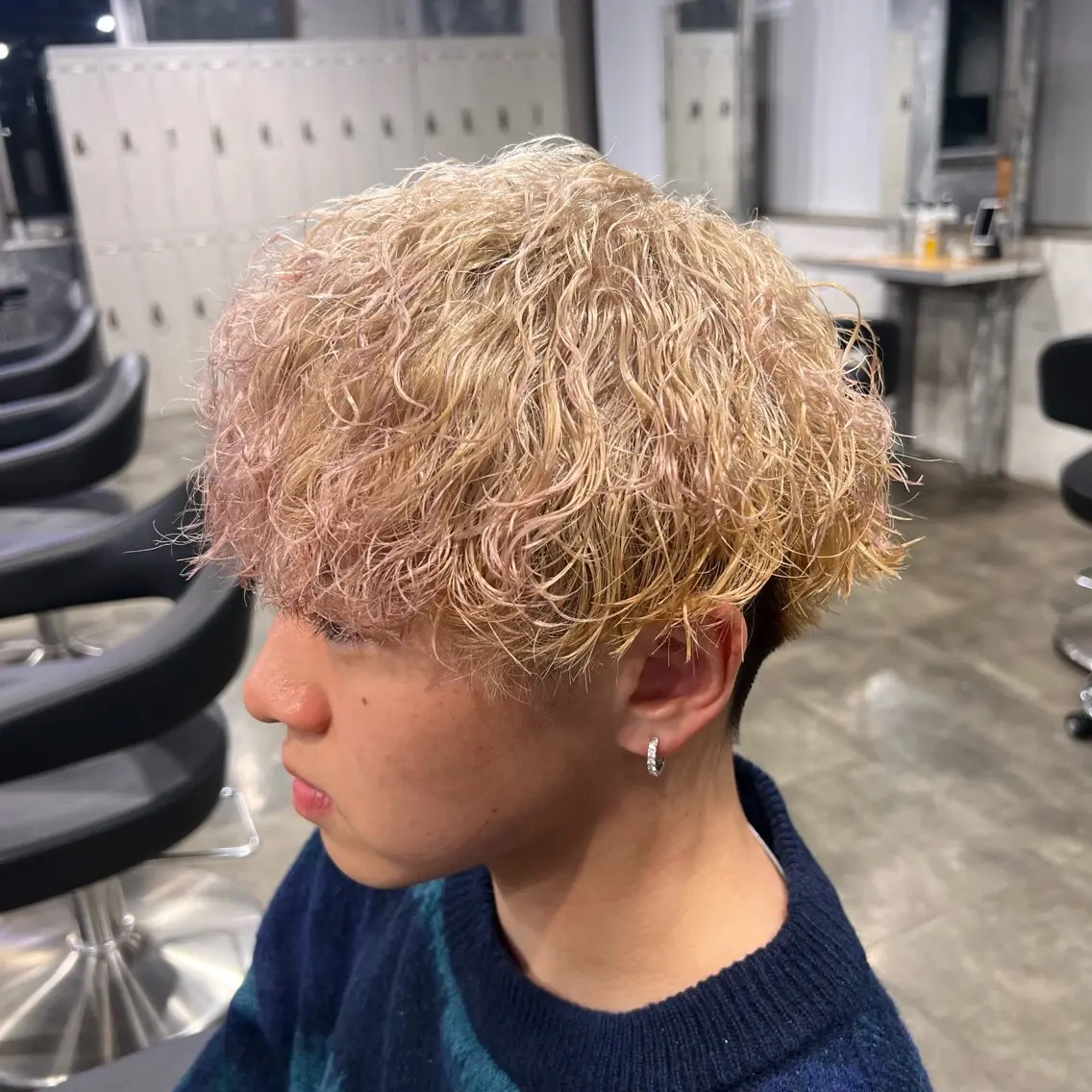 ショート カラー パーマ ヘアアレンジ メンズ キッズ カット ヘアカラー ヘアセット 🔷横浜1のパーマ 職人🔷将太郎のヘアスタイル