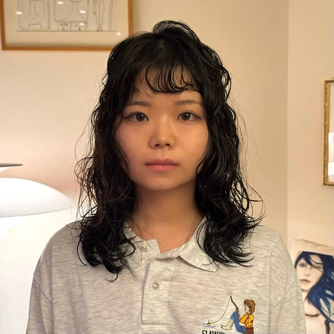 セミロング パーマ セミロングパーマ レイヤーカット カット パーマ トリートメント レディースパーマ/ 合田  有一朗のヘアスタイル
