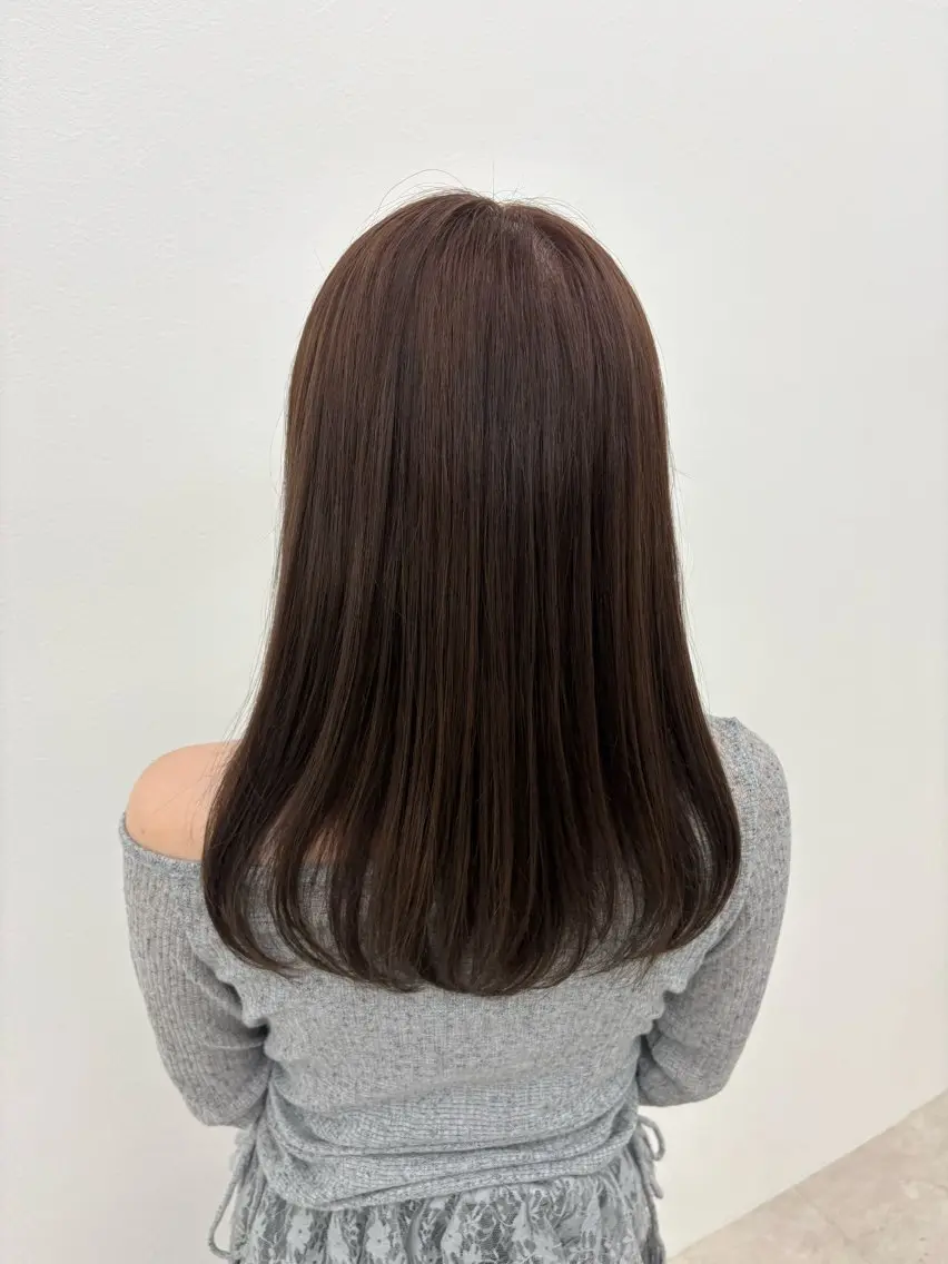 セミロング カット ヘアカラー トリートメント 齋藤 心晴のヘアスタイル