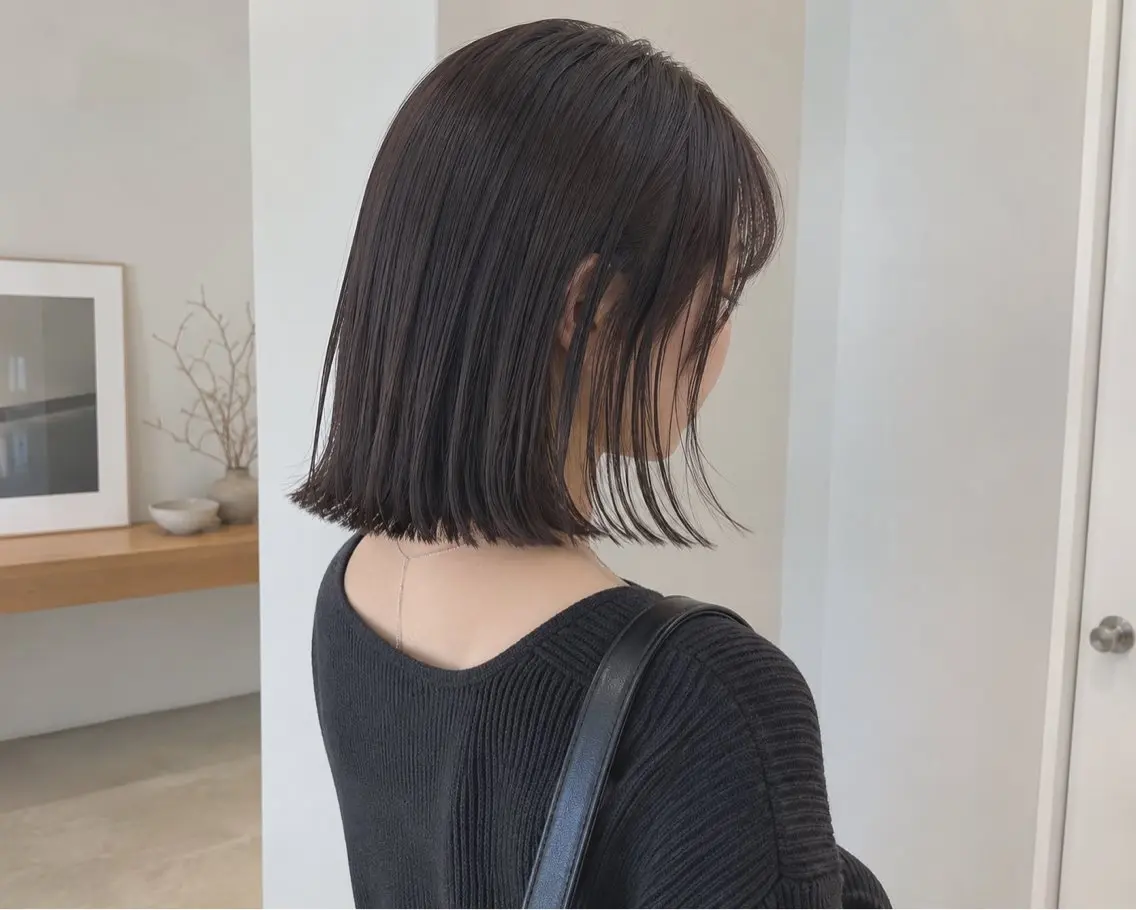 ミディアム カット ヘアカラー mariko🌞 haku.箕面店のヘアスタイル