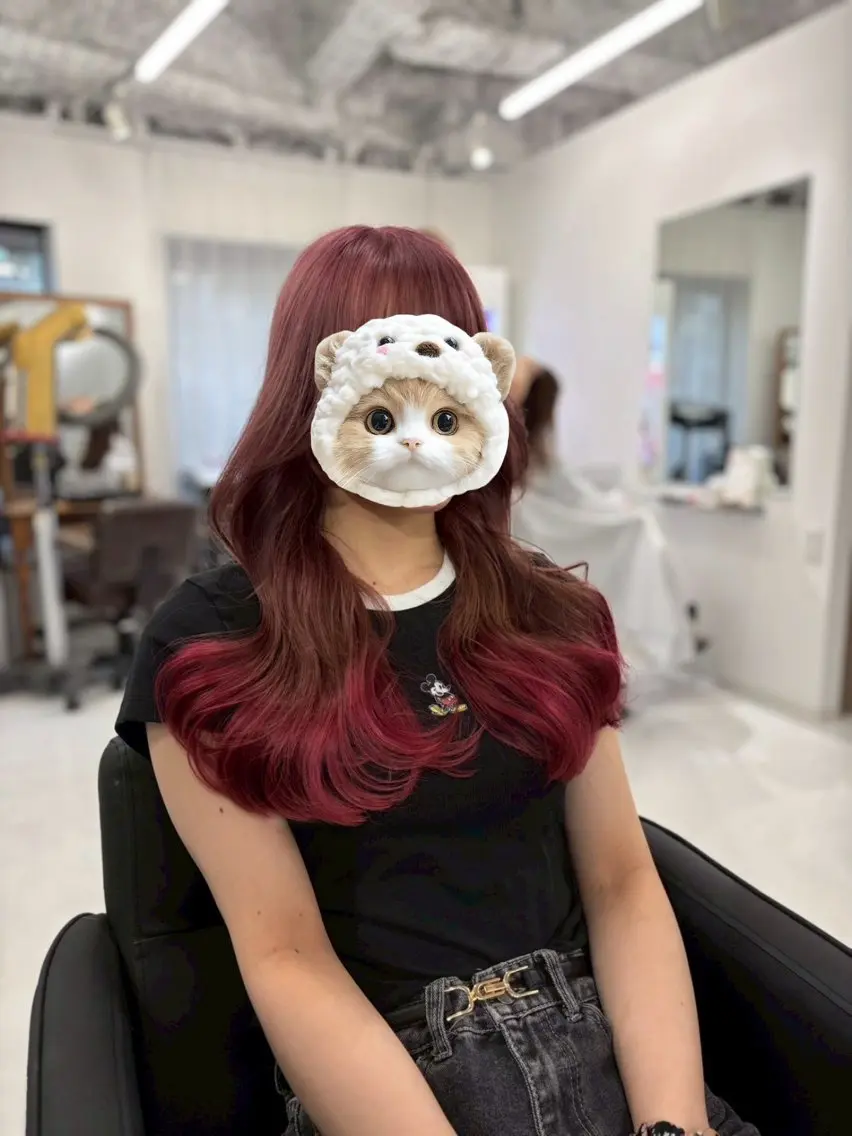 カラー 🍒ベージュ/ピンク ベージュ🍒なつきのヘアスタイル