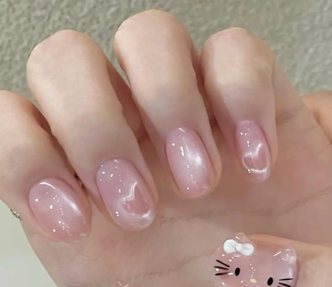 ネイル ハンドネイル H3 Nail Tsuki🦋💙のネイルデザイン