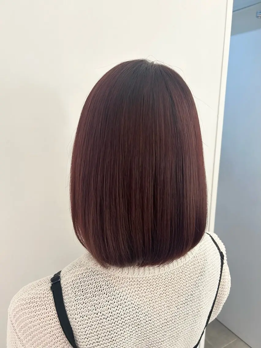 カラー ブラウンカラー ピンクカラー UNBIRTHDAY ゆづみのヘアスタイル