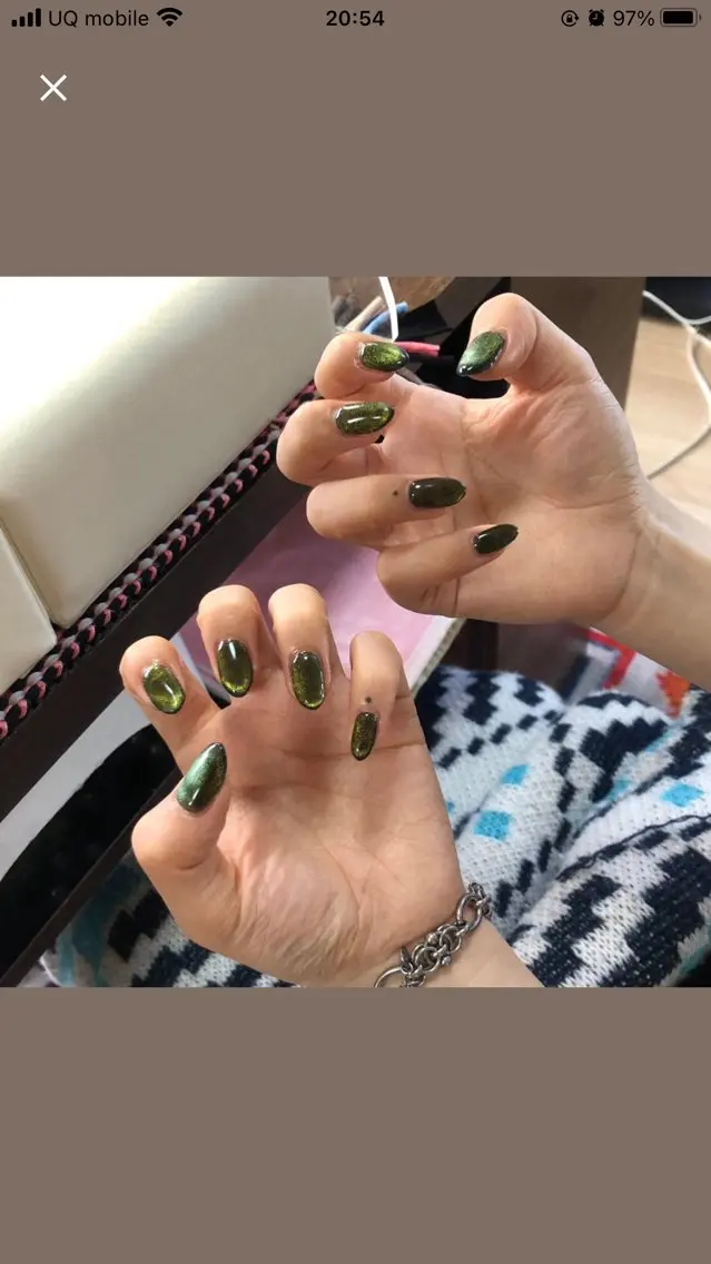ネイル マグネットネイル シンプルネイル ハンドネイル salon *meehoのネイルデザイン