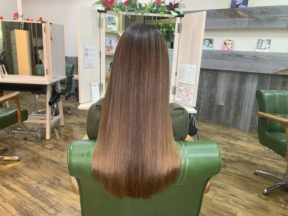 ロング ヘアカラー トリートメント 遠山 大智のヘアスタイル