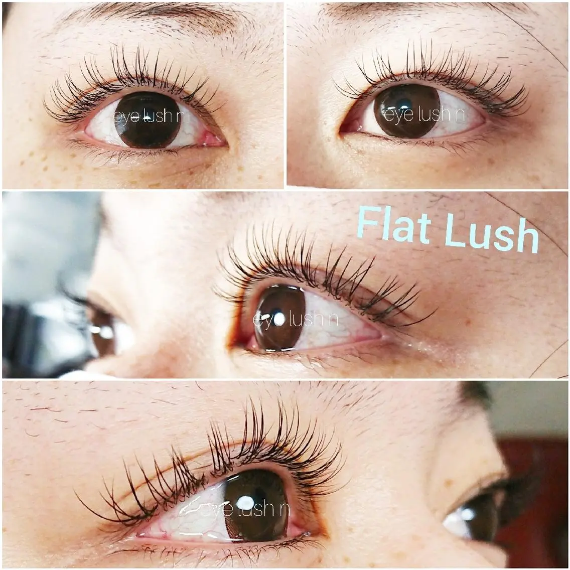 マツエク・マツパ Cカール フラットラッシュ ナチュラル EyeLash salon Le'aのマツエク・マツパデザイン