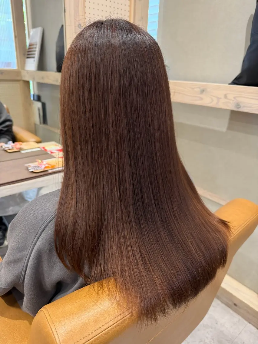 セミロング 髪質改善 畠 悠也のヘアスタイル