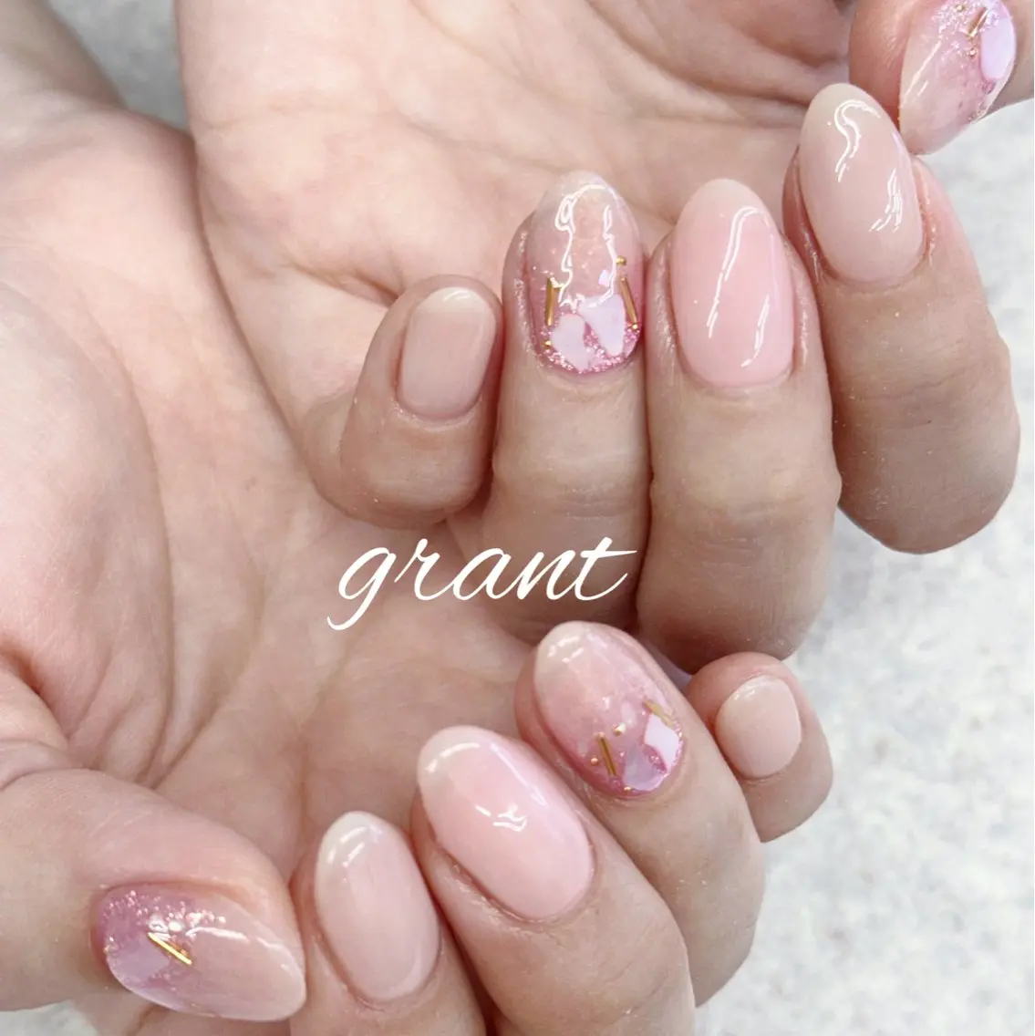 ネイル グラデーション オフィスネイル シンプルネイル ハンドネイル nailsalon grantのネイルデザイン