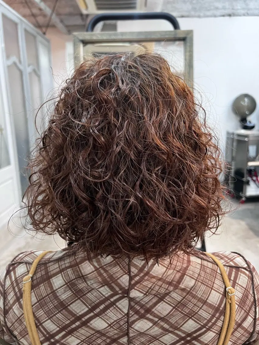 ショート カット 紙屋町ショート /ボブ　パーマ河内蓮のヘアスタイル