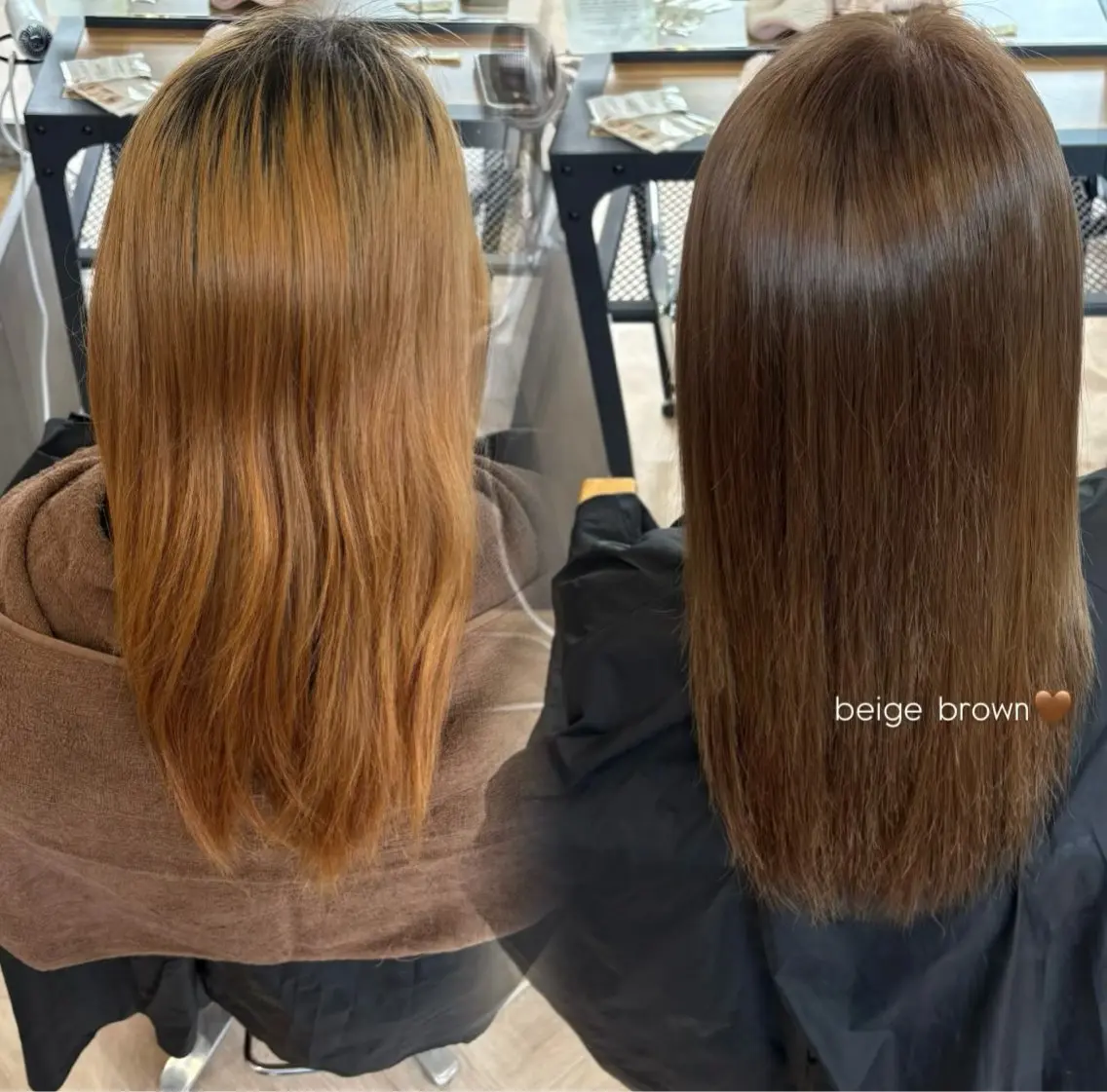 ロング ヘアカラー 牧野 未来のヘアスタイル