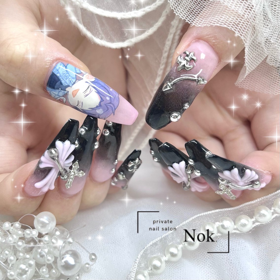 ネイル ハンドネイル 池袋痛ネイル Nok. 渡辺のネイルデザイン