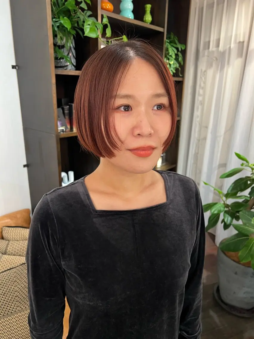 ショート デジタルパーマ 加藤園のヘアスタイル