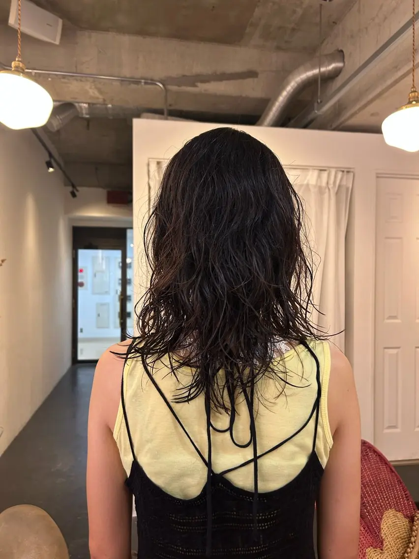 パーマ はな SPURのヘアスタイル