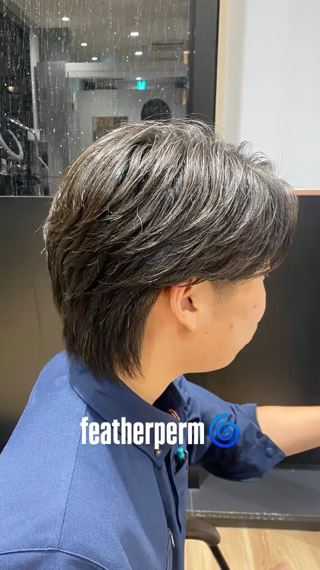 ミディアム カラー パーマ 上品なダブルカラー✨ 藤江 広人のヘアスタイル