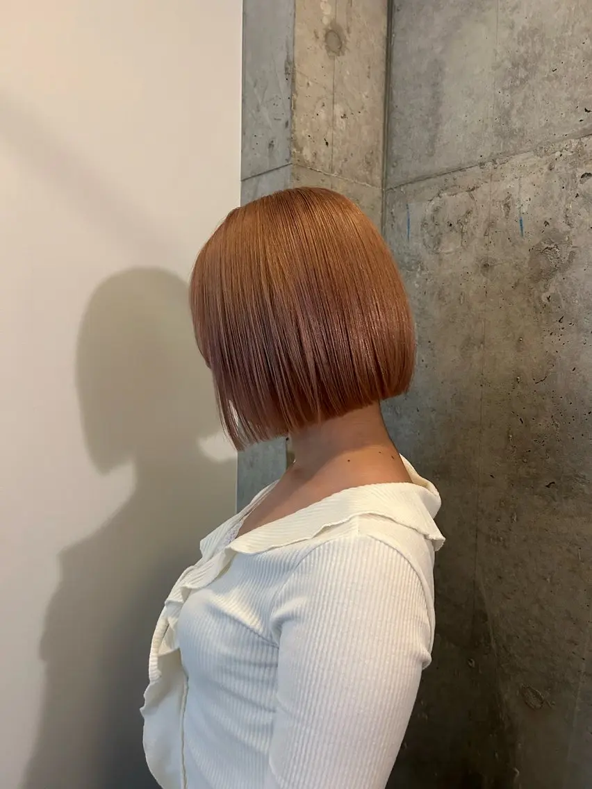 ショート カラー 🌝ぷる艶ハイトーン 柔らかヘア🍅まあやのヘアスタイル