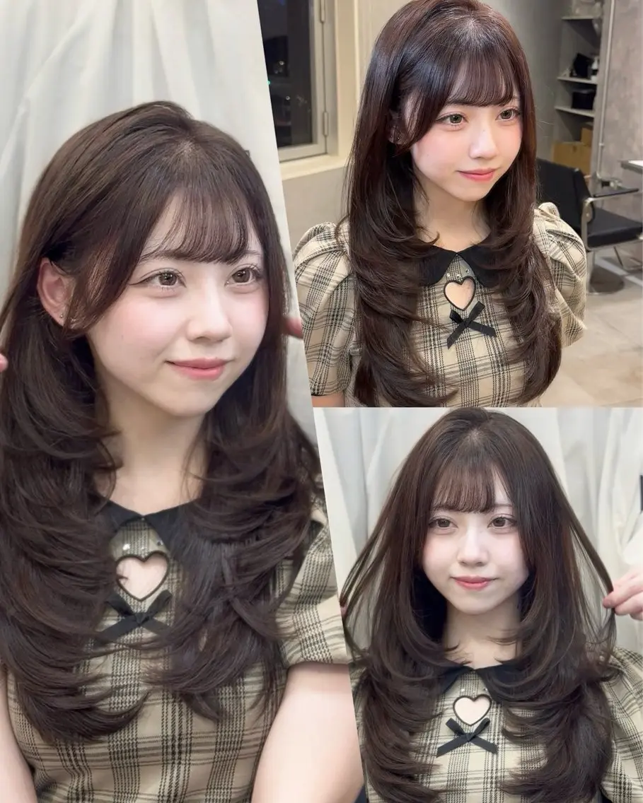 ロング カラー 宮本 優のヘアスタイル